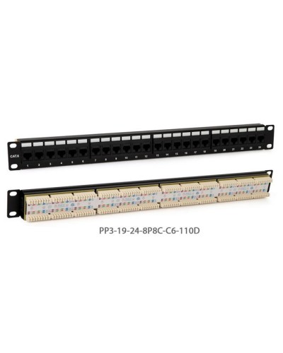 PP3-19-24-8P8C-C6-110D. Патч-панель 19. Hyperline в Уфе