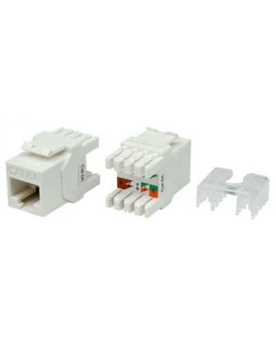 KJ8-8P8C-C6A-180-WH. Вставка Keystone Jack RJ-45. Hyperline в Уфе