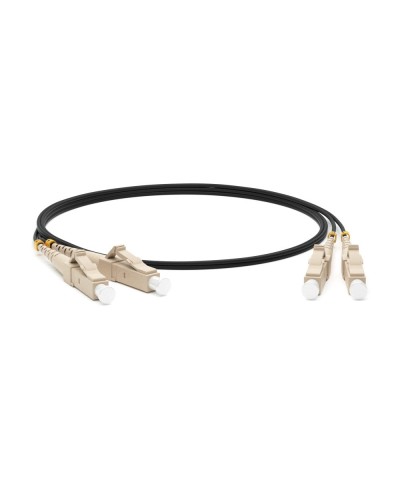 FC-D2-50-LC/PR-LC/PR-H-1M-LSZH-BK. Патч-корд волоконно-оптический многомодовый. Hyperline в Уфе
