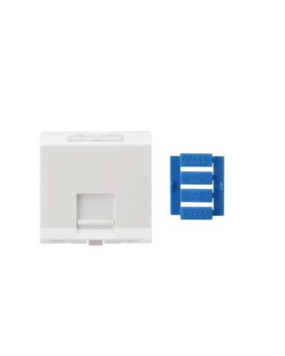 SIP3A-1K-M45-45. Вставка угловая 45x45 для 1 модуля Кeystone Jack, со шторками. Hyperline в Уфе