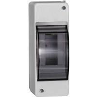 Корпус пластиковый КМПн 2/2 IP30 белый KREPTA 3 (MKP42-N-02-30-20). Щиток модульный с прозрачной дверцей, настенный. IEK
