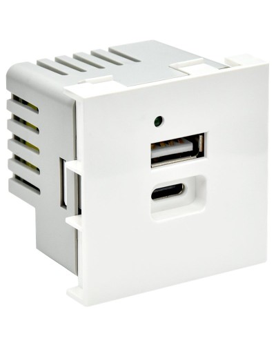 Розетка USB A+C 4,2А PRIMER РКЮ-25-40-П белый IEK (PR-KK40D-RU-0-2-AC-K01). Розетка USB. IEK в Уфе