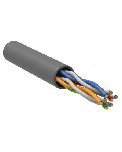 GENERICA U/UTP кат. 5E 100МГц 4 пары PVC INDOOR серый (BC1-C5E04-111-100-G). Кабель «витая пара» (LAN) для структурированных систем связи. IEK в Уфе