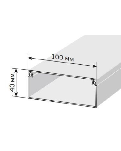 Короб 100х40 ЭЛЕКОР (CKK10-100-040-1-K01). Кабель-канал с двойным замком. IEK в Уфе