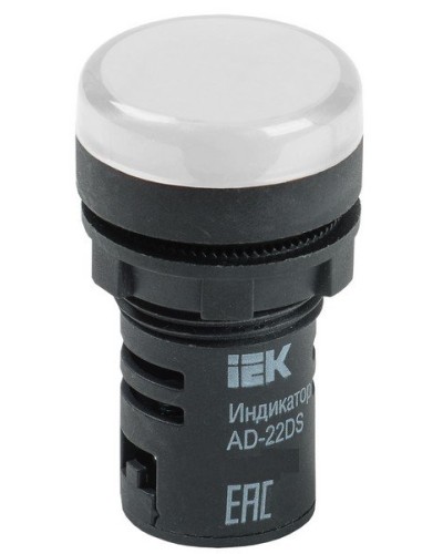 Лампа AD22DS (LED) матрица D22 мм 230В белый (BLS10-ADDS-230-K01). Светосигнальный индикатор. IEK в Уфе