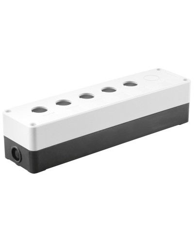 Корпус КП105(6) для кнопок 5(6) мест белый (BKP10-6-K01). Корпус для кнопочных постов. IEK в Уфе