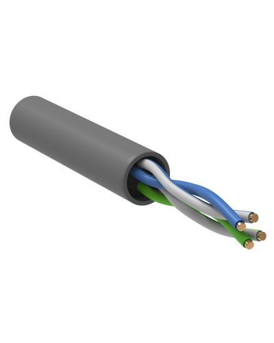 GENERICA U/UTP кат. 5E 100МГц 2 пары PVC INDOOR серый (BC1-C5E02-111-100-G). Кабель «витая пара» (LAN) для структурированных систем связи. IEK в Уфе