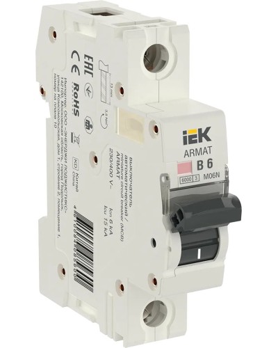 M06N 1P B 6А 6кА ARMAT (AR-M06N-1-B006). Автоматический выключатель. IEK в Уфе