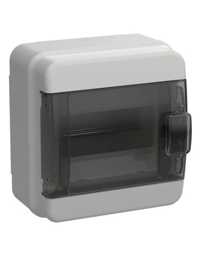 Корпус пластиковый КМПн-6 IP65 TEKFOR (TF5-KP72-N-06-65-K03-K02). Корпус модульный пластиковый черная прозрачная дверь. IEK в Уфе