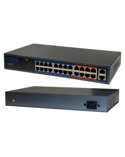KN-SW2402POE+. Коммутатор с питанием по PoE. KENO в Уфе