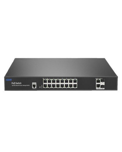 KN-SW1602SFP/M2. Коммутатор с питанием по PoE. KENO в Уфе