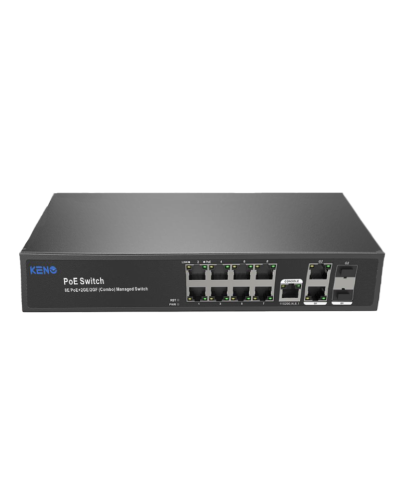 KN-SW802SFP/M2. Коммутатор с питанием по PoE. KENO в Уфе