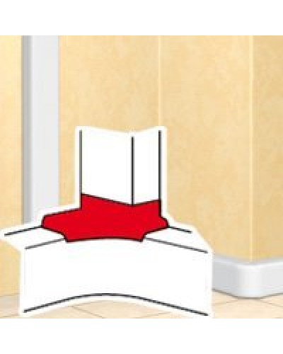 Отвод угловой для короба DLP 35х80/105, 50х80/150 (010763): Отвод угловой в Уфе
