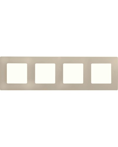 Рамка 4 поста ETIKA, слоновая кость (672514). Рамка. LegranD в Уфе