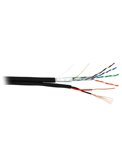 F/UTP 4pair, Cat5e, Out, PVC+PWR (EC-UF004-5E-PC150-PE-BK). Кабель «витая пара» (LAN) для структурированных систем связи. NETLAN в Уфе