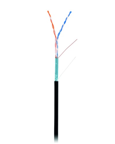 F/UTP 2pair, Cat5, Out, PE (EC-UF002-5-PE-BK). Кабель «витая пара» (LAN) для структурированных систем связи. NETLAN в Уфе
