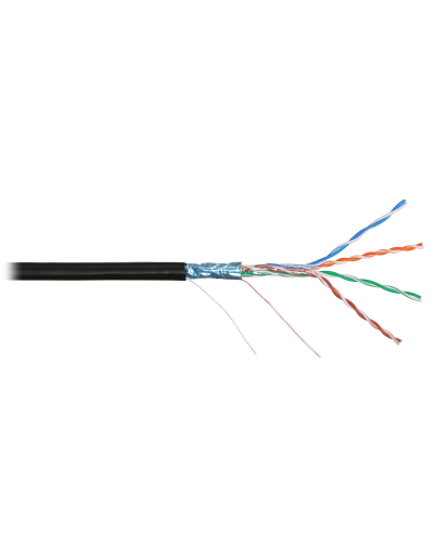 F/UTP 4pair, Cat5e, Solid, Out, PVC (NMC 2200B-BK). Кабель «витая пара» (LAN) для структурированных систем связи. NIKOMAX в Уфе