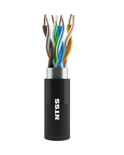 NTSS-OUT-UTP4-5Е-PE-BL кат.5E UTP 4 пары 24AWG PE внешний 305м черный. Кабель «витая пара» (LAN) для структурированных систем связи. NTSS в Уфе