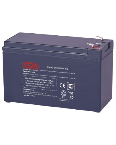 PM-12-6. Аккумулятор герметичный свинцово-кислотный. POWERCOM в Уфе