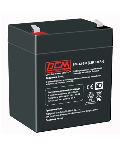 PM-12-5. Аккумулятор герметичный свинцово-кислотный. POWERCOM в Уфе