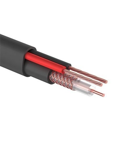 КВК-П-2 +2x0,50 мм² (Cu/Cu) черный PROconnect (01-4214). Кабель комбинированный для систем видеонаблюдения. PROCONNECT в Уфе