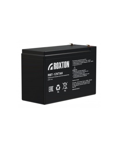 RBT-12V7AH. Аккумулятор герметичный свинцово-кислотный. ROXTON в Уфе