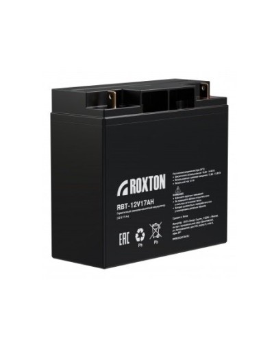 RBT-12V17AH. Аккумулятор герметичный свинцово-кислотный. ROXTON в Уфе
