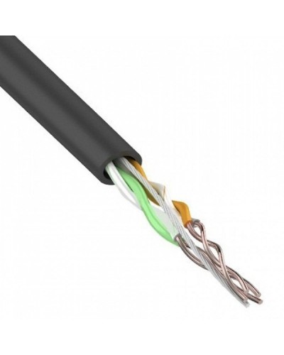 U/UTP, CAT 5e, PE, 2PR, 24AWG, OUTDOOR, SOLID, черный, 305м, REXANT (01-0025). Кабель «витая пара» (LAN) для структурированных систем связи. Rexant в Уфе