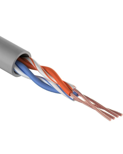 U/UTP, CAT 5e, PVC, 2PR, 24AWG, INDOOR, STRANDED, серый, 305м REXANT (01-0026). Кабель «витая пара» (LAN) для структурированных систем связи. Rexant в Уфе