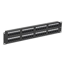 Панель коммутационная с кабельными органайзерами 19", 2U, 48 портов, RJ-45, CAT 6, UTP REXANT PRO (02-0232): Патч-панель 19"