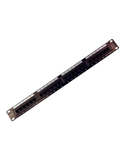 Коммутационная панель, 19", 1U, 24 порта RJ-45, категория 5e, UTP неэкранированная, черная Rexant (04-0021): Патч-панель 19" в Уфе