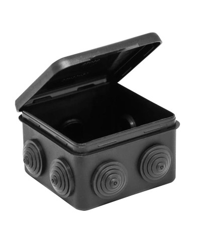 Коробка TYCO ОП 80х80х50мм откидная крышка УХЛ1 IP54 черный (67040МЧ). Коробка распределительная. RuVinil в Уфе