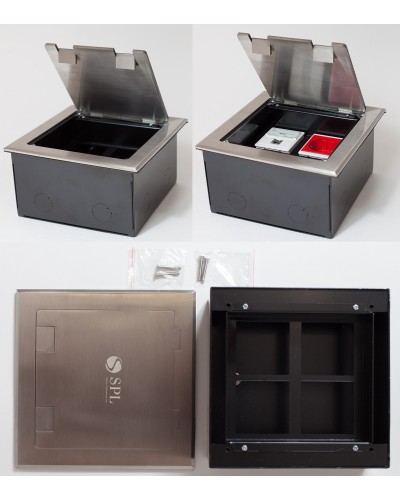 Люк на 4 поста (45х45), из нержавеющей стали, с коробкой, IP40 (300014). Люк. SPL в Уфе