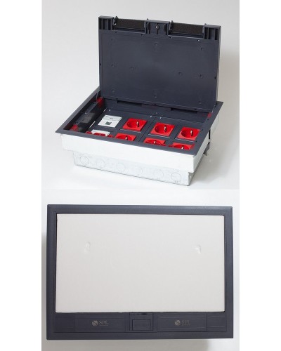 Люк на 8 постов (45х45), металл/пластик, с металлической коробкой, IP40 (300009). Люк. SPL в Уфе