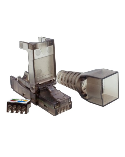 Коннектор 8P8C UTP 6A (RJ-45) безынструментальный (10-0239). Разъем RJ-45. SUPRLAN в Уфе
