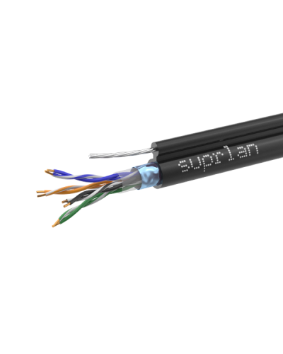 FTP Cat.5e 4x2xAWG24 Cu PE Outdoor T-FG8 (трос) Standard (01-1026-1). Кабель «витая пара» (LAN) для структурированных систем связи. SUPRLAN в Уфе