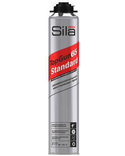 Пена монтажная Sila Pro TopGun 65 STANDARD, 850 мл. Пена монтажная профессиональная. Sila в Уфе