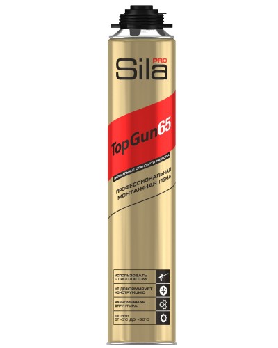Пена монтажная Sila Pro TopGun 65, 875 мл. Пена монтажная. Sila в Уфе