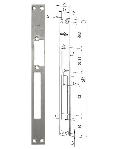 ST-SL502SP. Запорная планка длинная. Smartec в Уфе