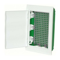 City9 Box IT 36 модулей встраиваемый с белой дверцей, 2 розетки (EZ9E312P2FIT). Щиток модульный. Systeme Electric