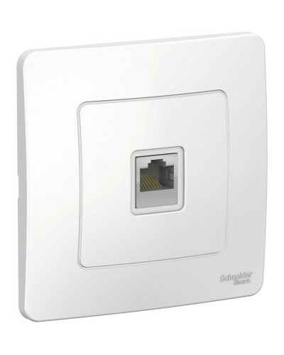 BLANCA розетка RJ45 1-местная, кат. 5Е, скрытой установки, белый (BLNIS045001). Розетка компьютерная. Systeme Electric в Уфе