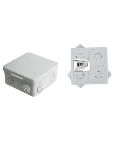 Коробка ОП 80х80х50мм, крышка, IP54, 7вх. (SQ1401-0512). Распаячная коробка. TDM ЕLECTRIC в Уфе