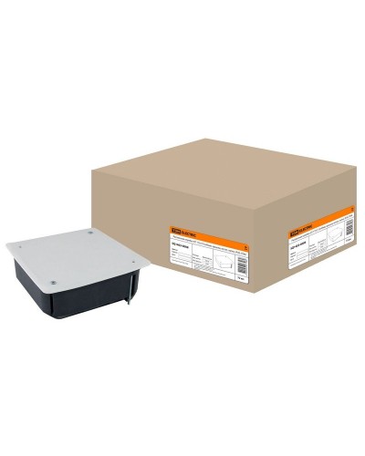 Распаячная коробка СП 115х115х45мм, крышка, метал. лапки, IP20, TDM (SQ1403-0008). Распаячная коробка СП. TDM ЕLECTRIC в Уфе