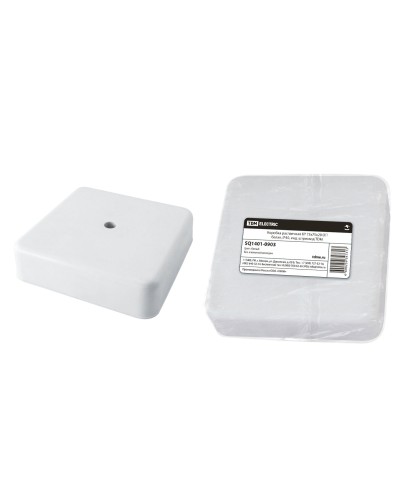 Коробка КР 75х75х20 ОП белая, IP40 (SQ1401-0903). Распаячная коробка. TDM ЕLECTRIC в Уфе