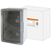ЩМП-0-4, прозрачная крышка ABS, IP65, 400x300x220. Бокс пластиковый антивандальный. TDM ЕLECTRIC