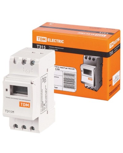 ТЭ15М-1мин/7дн-32on/off-30А-DIN TDM (SQ1503-0037). Таймер электронный. TDM ЕLECTRIC в Уфе