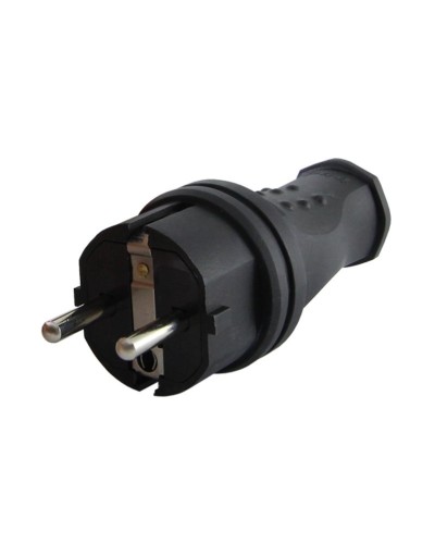 Вилка прямая 2Р+РЕ 16А 250В IP44 (SQ0612-0031). Вилка прямая каучук. TDM ЕLECTRIC в Уфе