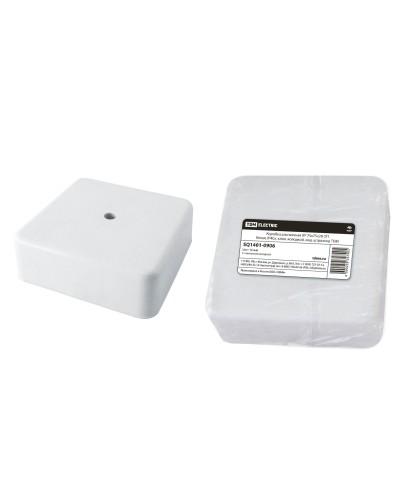 Коробка КР 75х75х28 ОП белая, IP40, с клеммной колодкой (SQ1401-0906). Распаячная коробка. TDM ЕLECTRIC в Уфе