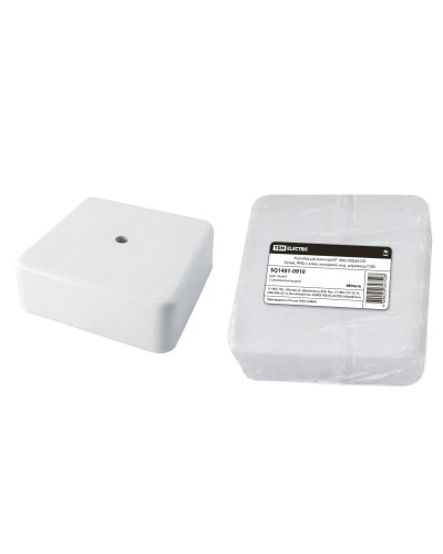 Коробка КР 100х100х44 ОП белая, IP40, с клеммной колодкой (SQ1401-0910). Распаячная коробка. TDM ЕLECTRIC в Уфе