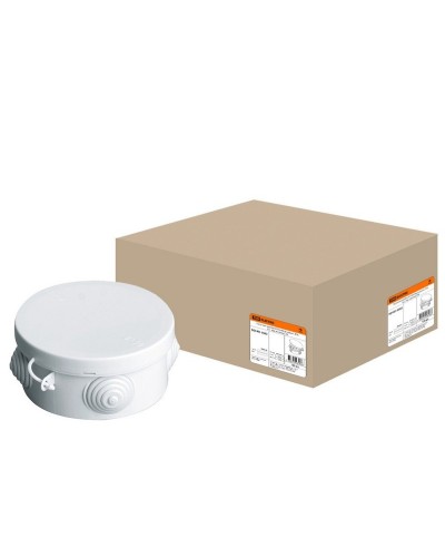 Коробка ОП D85х40мм, крышка, IP54, 4вх. (SQ1401-0102). Распаячная коробка. TDM ЕLECTRIC в Уфе